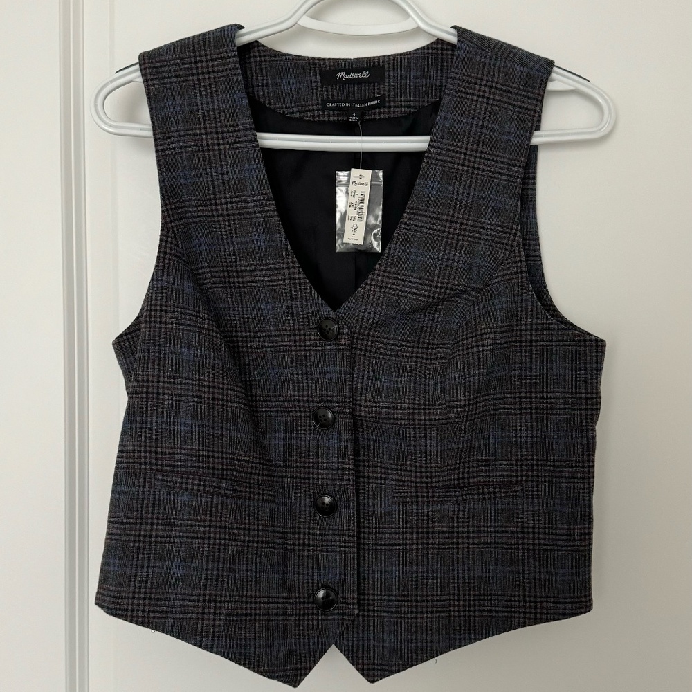 Madewell Italian Wool Blend Vest